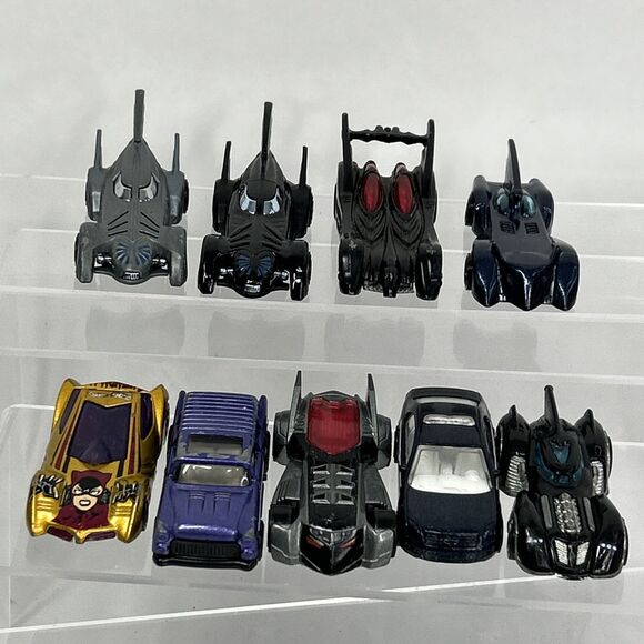 Hot Wheels Batmobile Lot Batman Forever Gotham Police Catwoman Penguin - Picture 5 of 8
